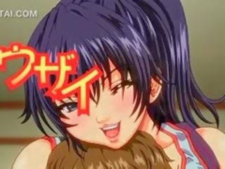 Busty magnificent Hentai seductress Caught Working Wet Tits