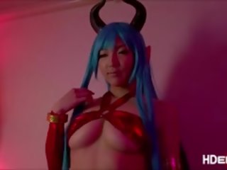 Provocative Demon Cosplay And Soldier Fuck